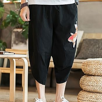 Japanese Harem Pants Men Fashion Baggy Hippie Hammer Pants